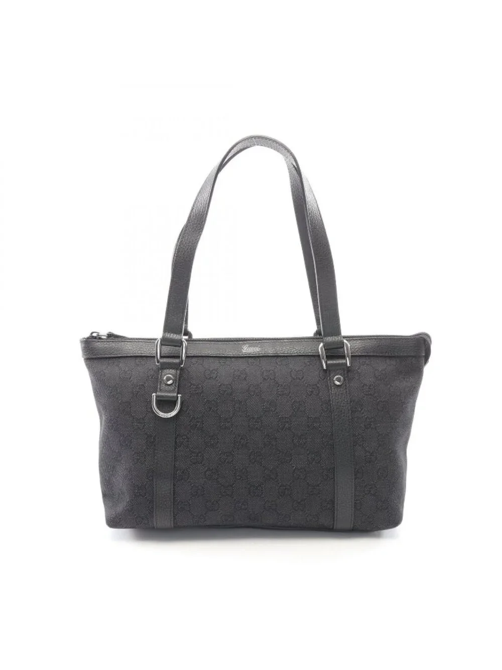 Gucci Tote Abbey GG Canvas Black